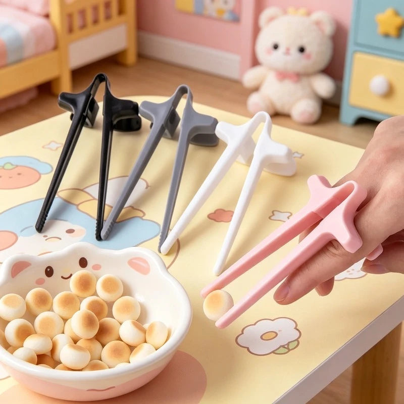 1pcs Finger Chopsticks Lazy Snack Clip for Gamers Hand-Free Eating Tool Avoid Dirty Hands Creative Snack Tongs Tableware Oasis Select