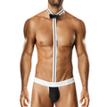 Male Underwear Hot T String Home Men's Sexy Lingerie Bodysuit Bow Tie Performance Clothes T-back thong Thongs Intimates costumes Oasis Select Black