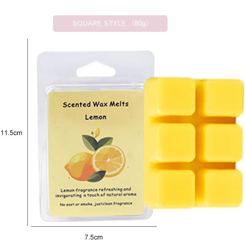 Fragrant Wax Block Solid Essential Oil DIY Material Rich Incense Sandalwood Fragrance Premium Spices Relaxing Meditation Aroma Oasis Select lemon 1 box