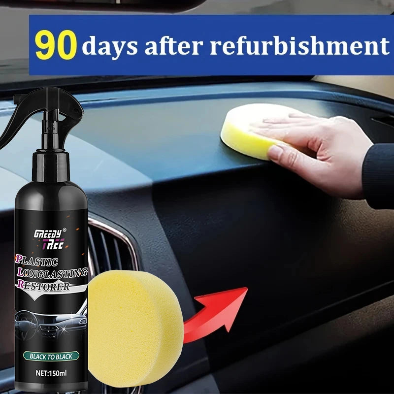 Car Plastic Repair Kit – Crystal Coating & Black Interior Wax