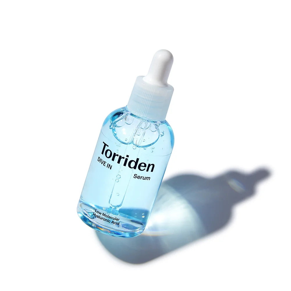 Torriden DIVE‑IN Low‑Molecular Hyaluronic Acid Serum 50ml,Lightweight,Long‑Lasting Moisture,Korean Skincare for Hydrating Makeup Oasis Select Bule