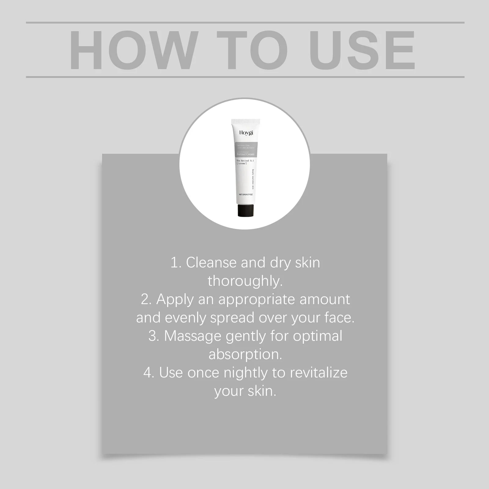Hoygi Retinol Moisturizing Cream – Hydrate & Brighten Skin Retinol Face Cream Oasis Select