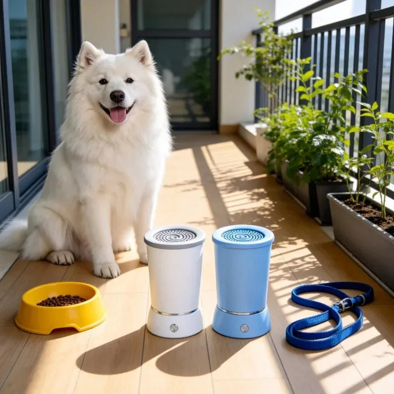 USB Rechargeable Automatic Cleaner Portable Dog Paw Washer Electric Massager for Small To Medium Dogs Cats Paw Cleaner Massager Oasis Select