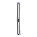 Black Stainless Steel Slotted Corner Braces for Furniture Repair & Woodworking Projects,Brushed Finish Adjustable Heavy Duty Oasis Select 24x360x3mm