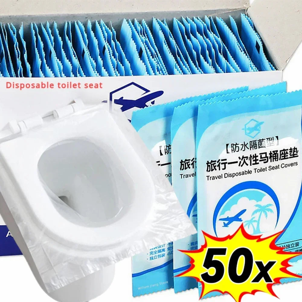 Toilet Seat Cover Toilet Lid for Bathroom Accessories Bowl Disposable Mat Protector Products Household Merchandises Home Garden Oasis Select