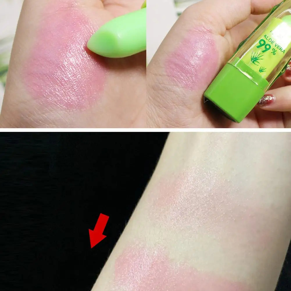 Color Changing Lipstick with Aloe Vera | Green to Pink, 3.5g Color Changing Lipstick Oasis Select