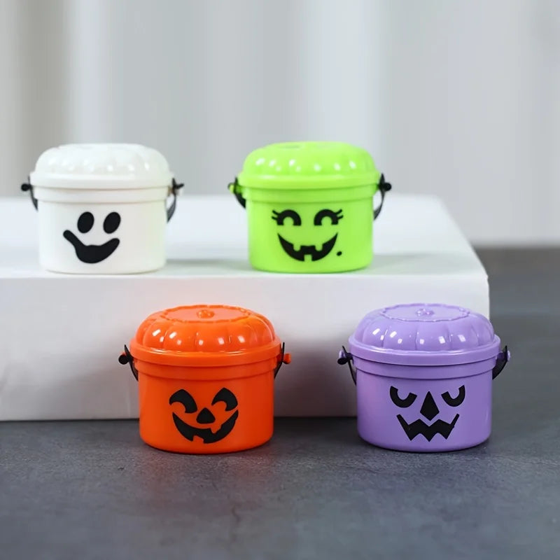 12-piece Halloween mini plastic gift set, various pumpkin face storage containers, "Trick or Treat", home decoration Oasis Select
