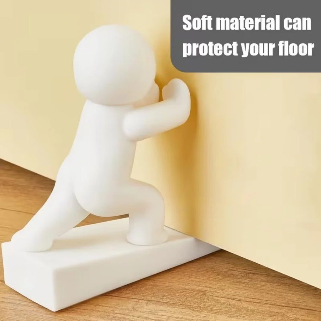 Funny Human Figurine Door Holder Anti-Collision Door Bumper Cute Household Door Stopper Home Decoration Figurine Oasis Select