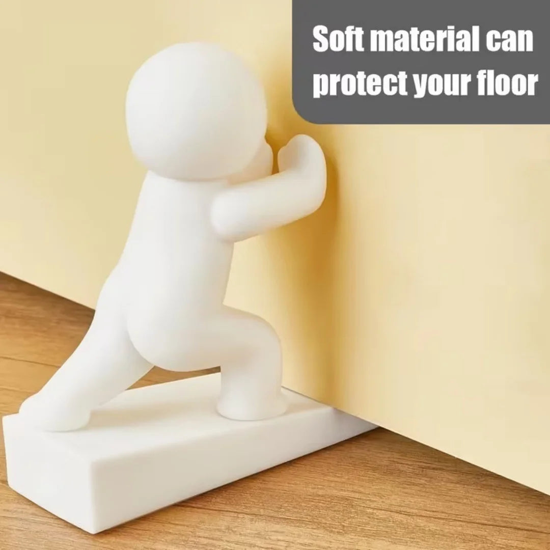 Funny Human Figurine Door Holder Anti-Collision Door Bumper Cute Household Door Stopper Home Decoration Figurine Oasis Select