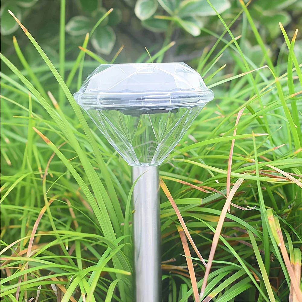 Solar Diamond LED Garden Lawn Light | IP65 Waterproof Outdoor