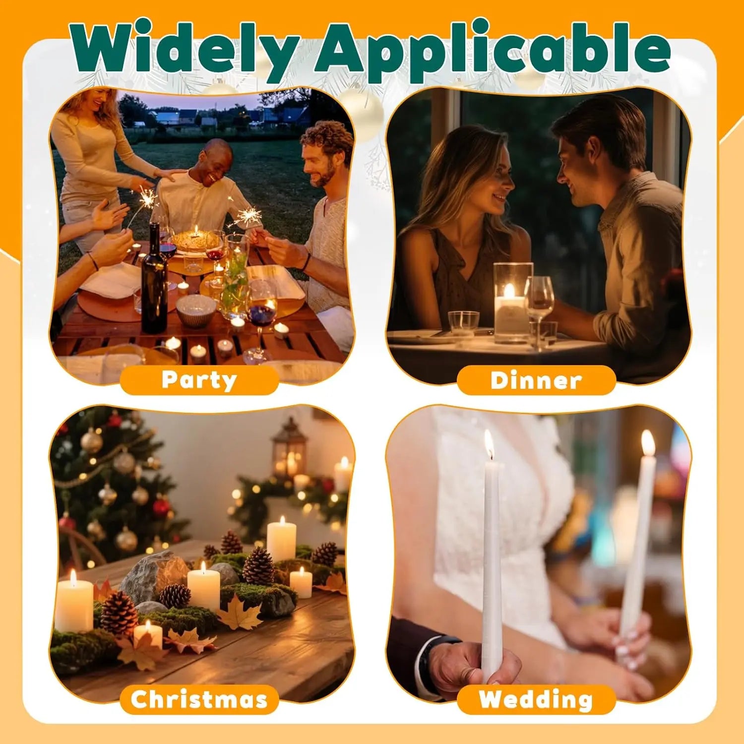 20Pcs Candle Wicks for Making Candles 15cm Metal Tabs Includes 3pcs Wick Holders & 60pcs Glue Dots, for Home DIY Candles