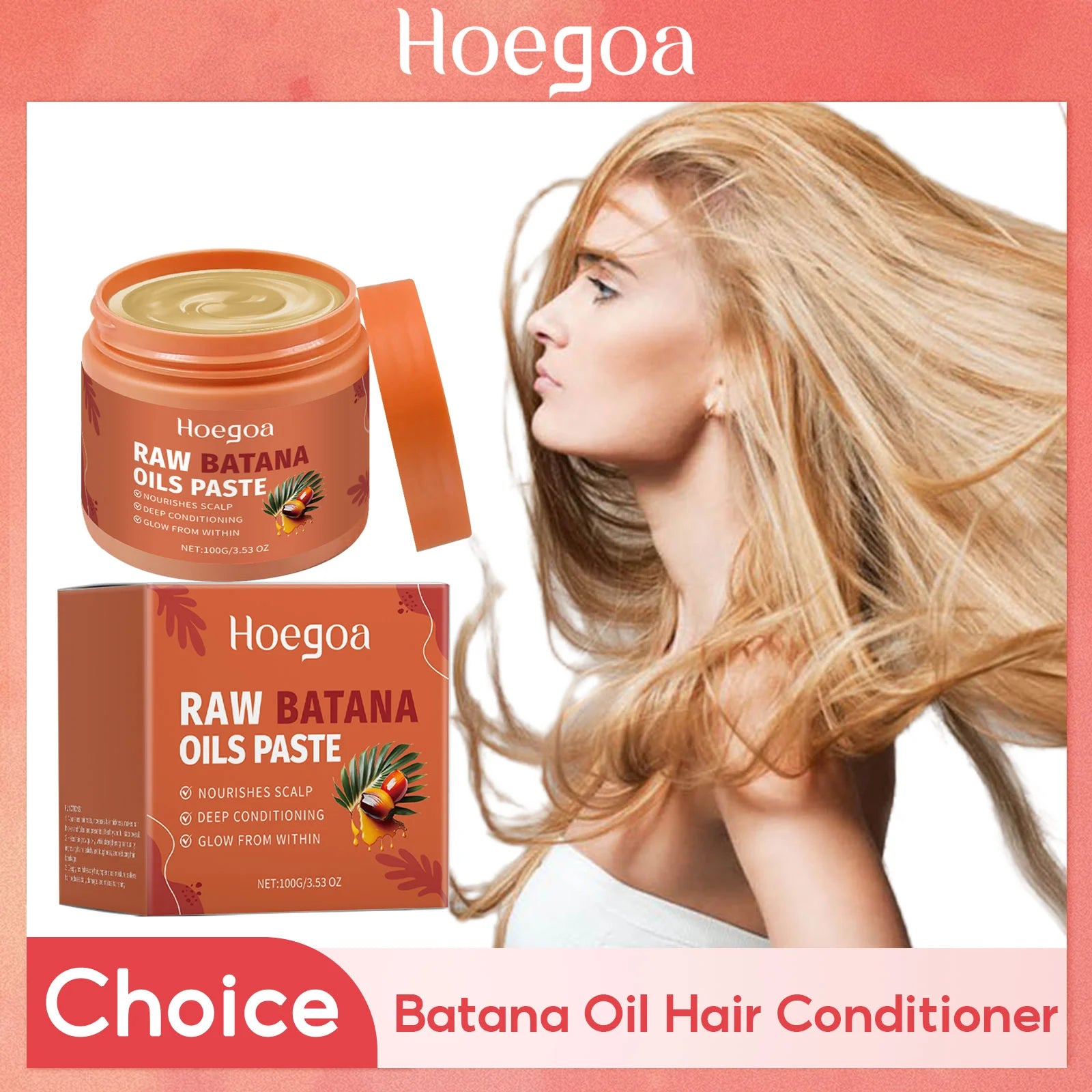 Batana Oil Conditioner Get Fuller Thicker Healthier Hair Prevent Loss Breakage Strengthen Hair Roots Nutrition Repair Hair Mask Oasis Select
