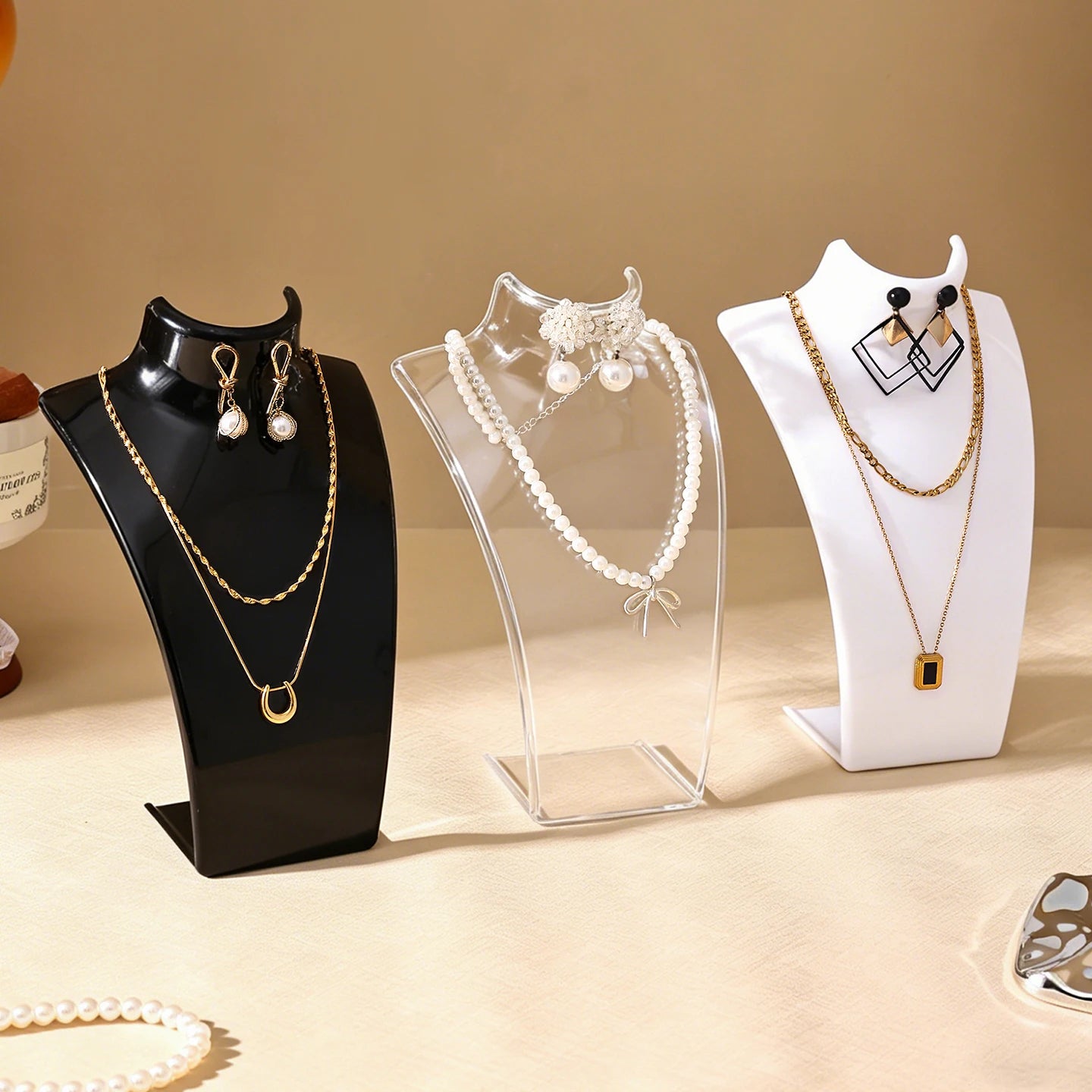 1 Portrait Jewelry Display Stand Vertical Necklace Earring Storage Stand, Jewelry Store Home Display Stand Perfect Holiday Gift Oasis Select