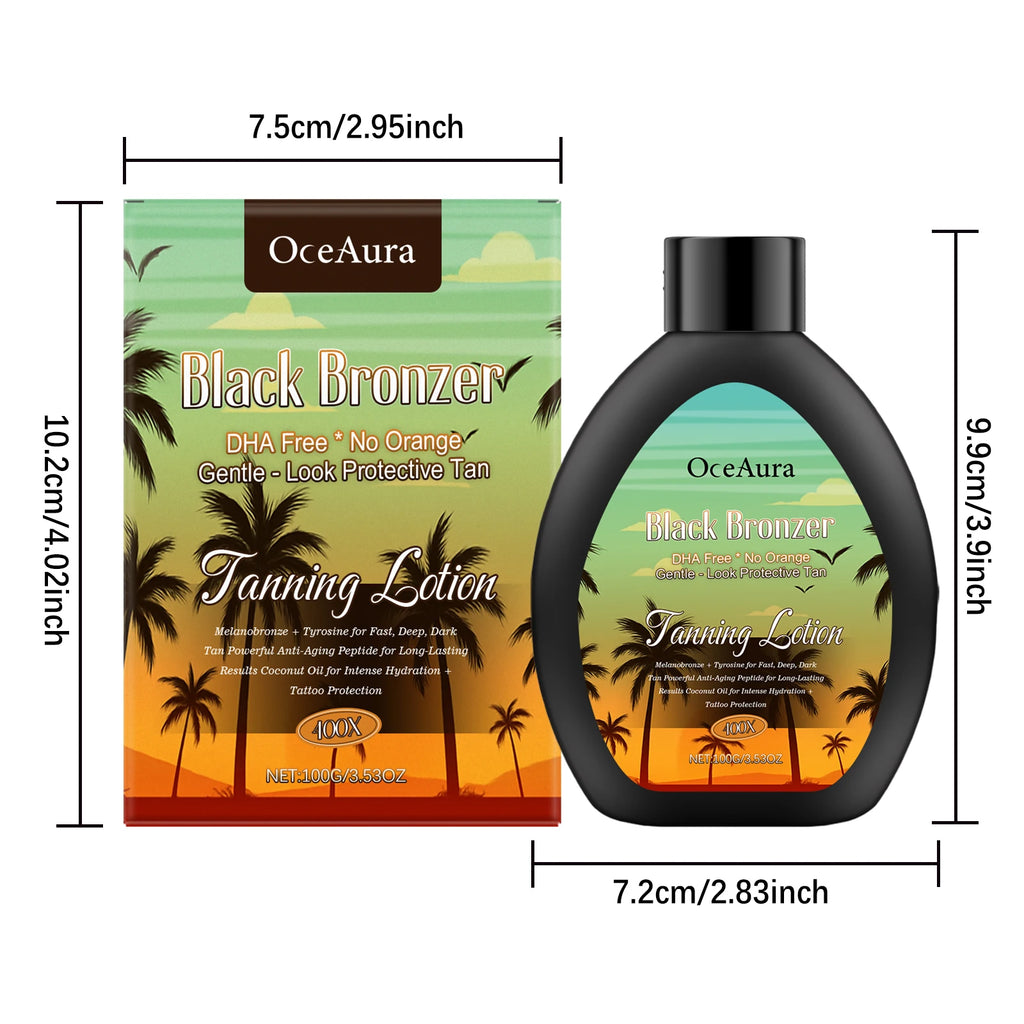 Coconut Tanning Lotion for Natural Bronzed Glow Lightweight Summer Outdoor Darkening Lotion for Even Tan Moisturizing Oasis Select