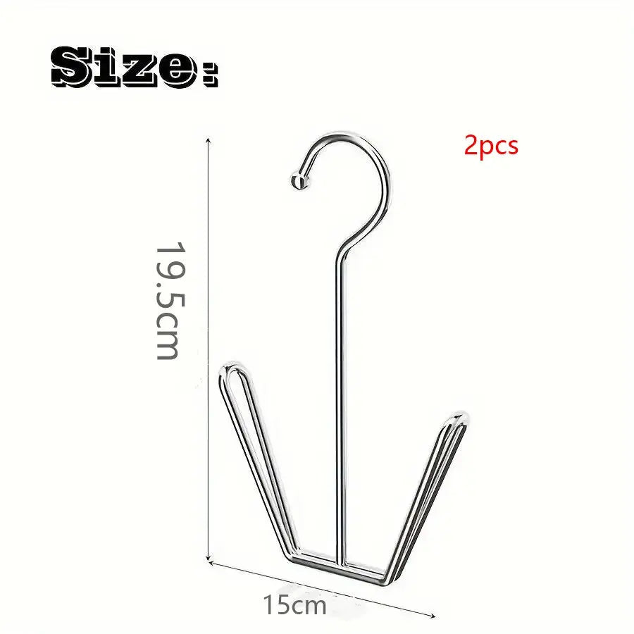 Stainless Steel Shoe Hanger Rack – Double Hook Drying Design Shoe Hanger Rack Oasis Select 2pcs