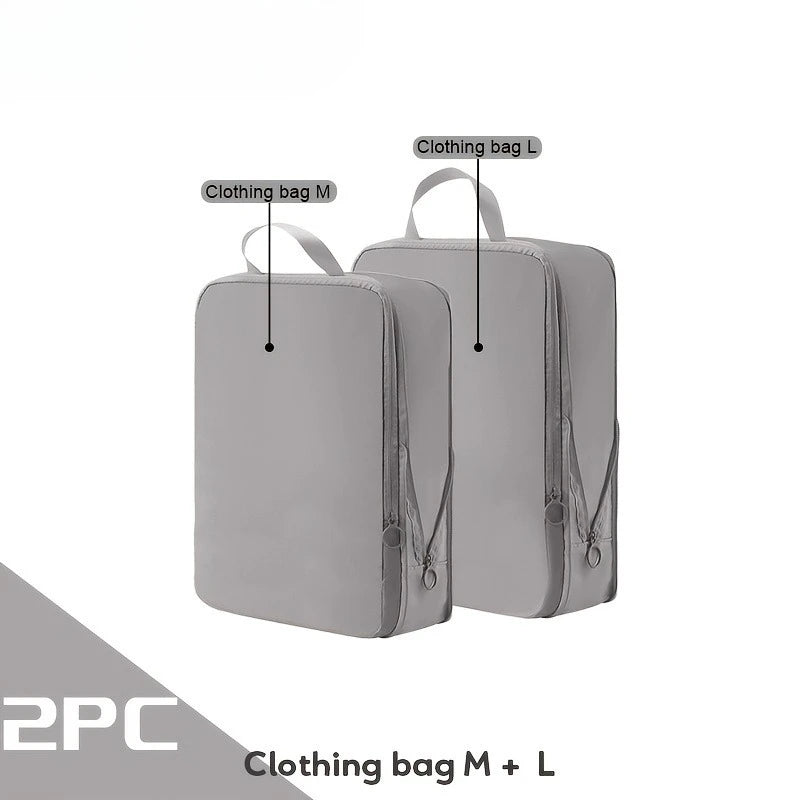 Compression Storage Bags for Travel,Large Capacity Space Saver Bags for Down Jackets, Vacuum Seal Bags for Camping, Moving, Dorm Oasis Select 2pcs gray
