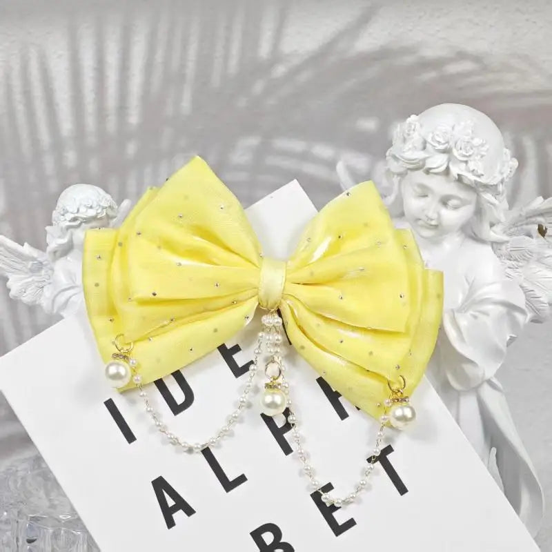 Rhinestone Bow Hair Clip for Girls – Princess Party Accessory Girls Hair Clip Oasis Select A4
