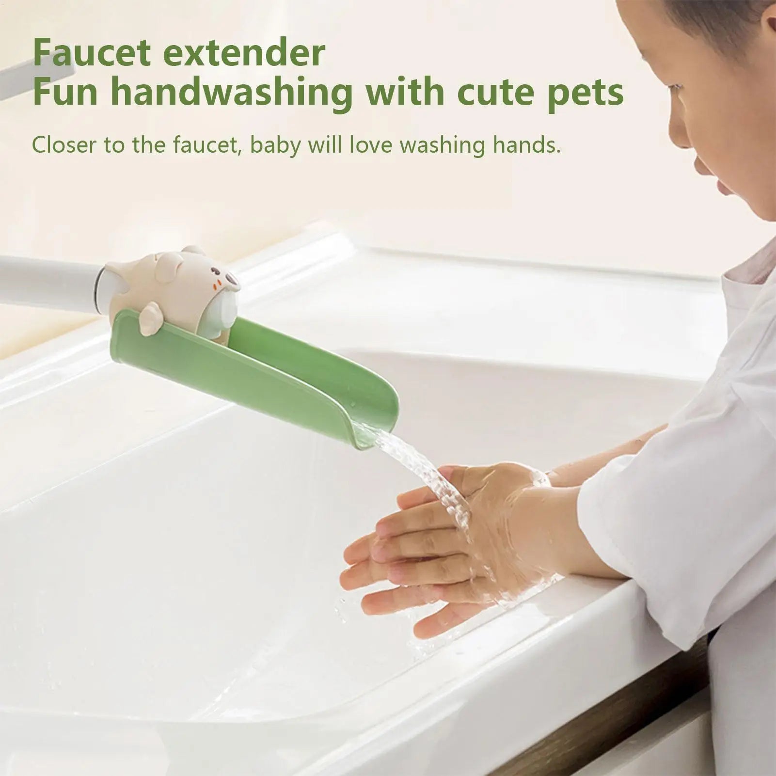 Cartoon Animals Shaped Faucet Extender For Kids Hand Washing In Bathroom Sink Accessories Convenient for Baby Washing Helper Oasis Select