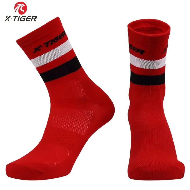 X-TIGER Cycling Socks For Men Women Breathable Anti-slip Professional Sports Sock Outdoor Running Bike Hiking Basketball Socks Oasis Select 05