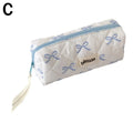 Cute Bow Pencil Case – Large Capacity Pink Stationery Bag