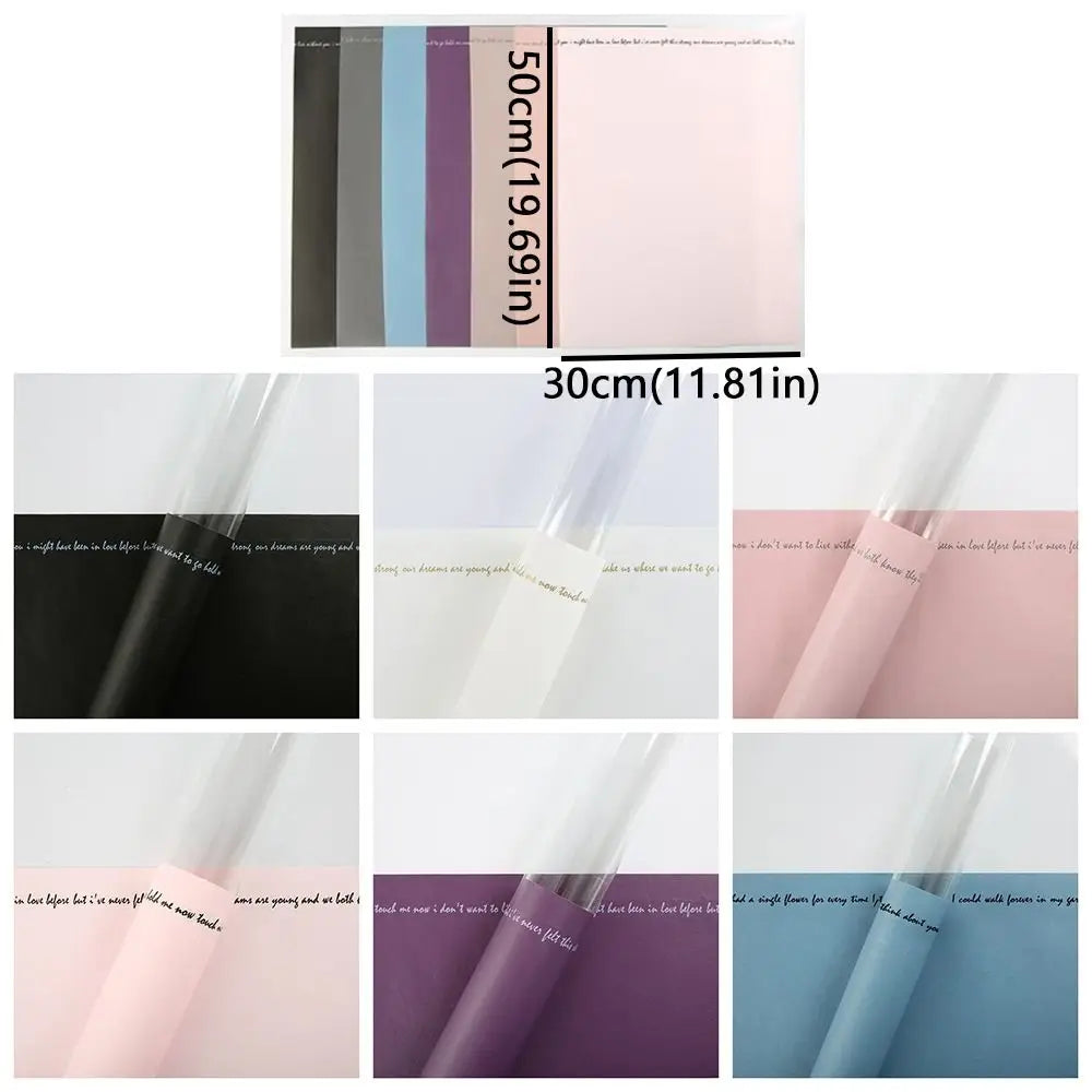 20-Pack Waterproof Single Flower Wrapping Bags | Clear Bouquet