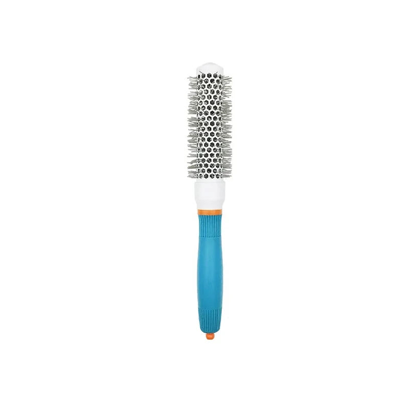 Professional Salon Hair Brush & Comb Set - Round Curly Hair Styling Tool with Rollers, Blue Oasis Select LG06-25-02-NO-logo