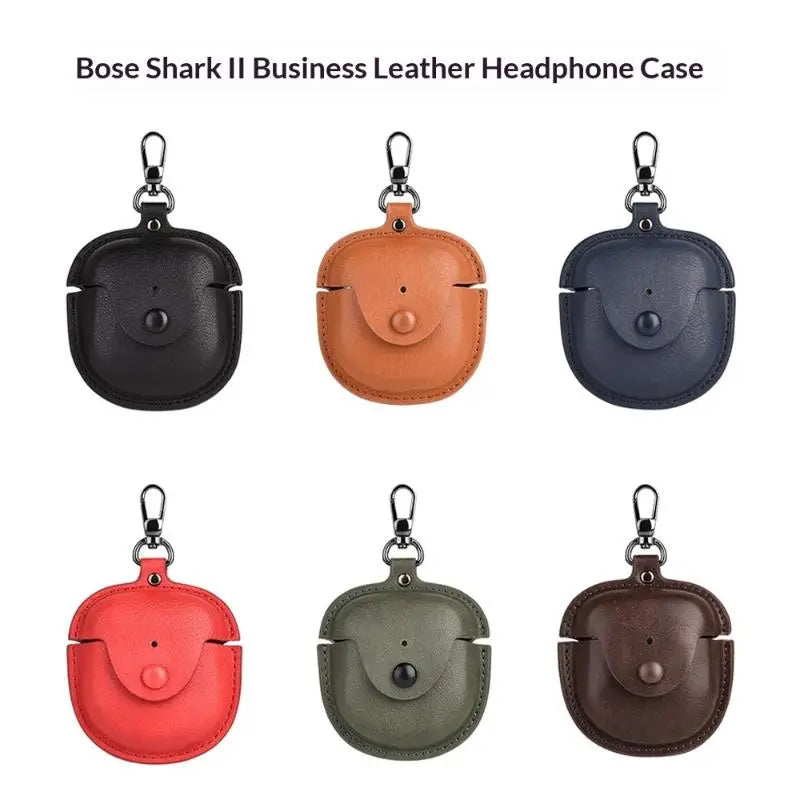 Leather Case for Bose QuietComfort Earbuds 2 + Carabiner Earbud Protective Case Oasis Select