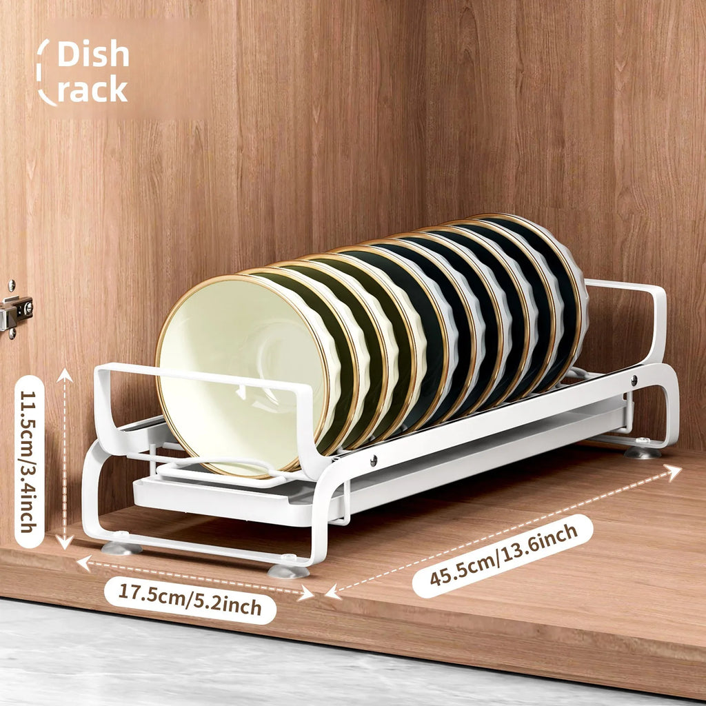 Kitchen Dish Drain Rack Pull-out Dish Storage Rack in Cabinet Narrow Drying Dish and Chopsticks Drying Dish Rack Oasis Select pull bowl rack