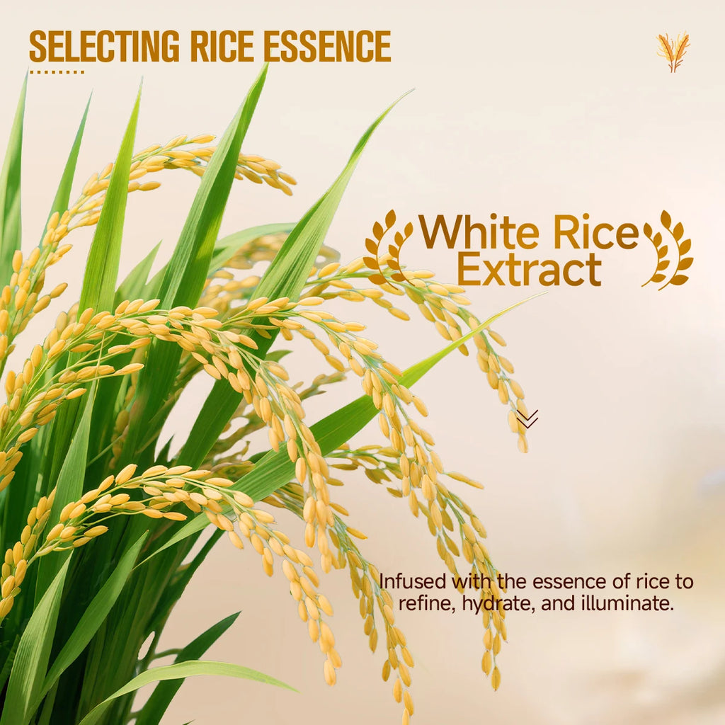 Rich in rice extract, brightens the skin, moisturizes the skin, lightweight texture suitable for all skin types Oasis Select