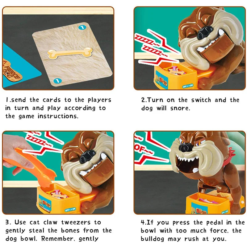 Don't Take Buster's Bones Bulldog Prank Action Board Game