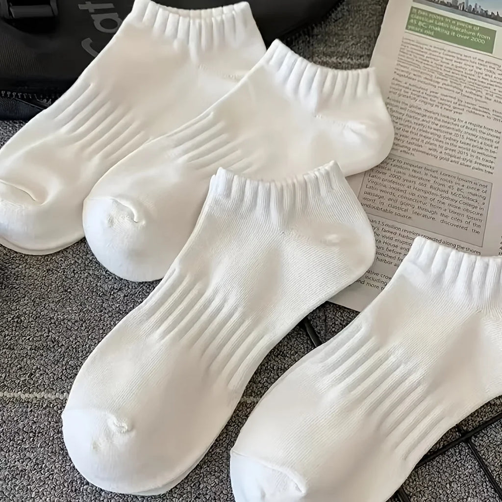 4 Pairs of Comfortable, Breathable, Sweat Absorbing Sports Socks for Women and Men in Summer, Fashionable and Versatile Oasis Select