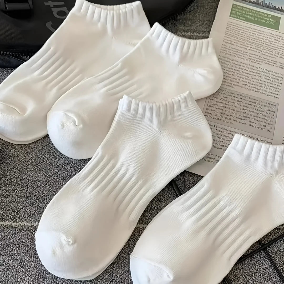 4 Pairs of Comfortable, Breathable, Sweat Absorbing Sports Socks for Women and Men in Summer, Fashionable and Versatile Oasis Select