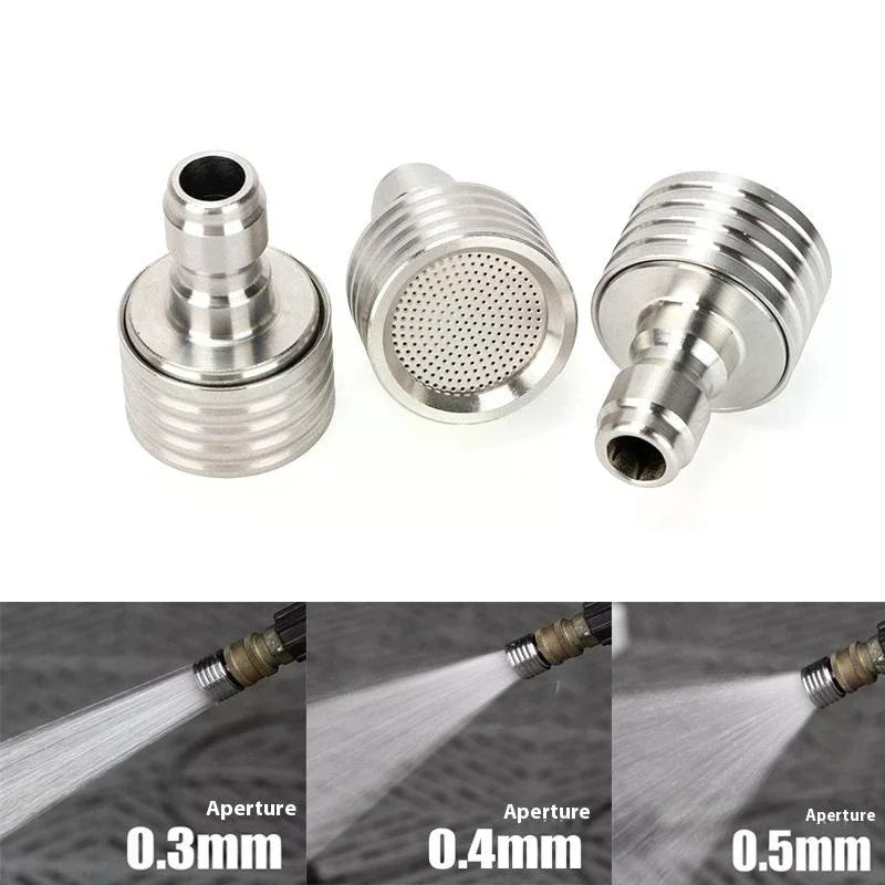High Pressure 1/4 Interface Quick Connect Water Sprinkler Washing Nozzle Stainless Steel Shower Blades Wash Cars Irrigation Tool Oasis Select