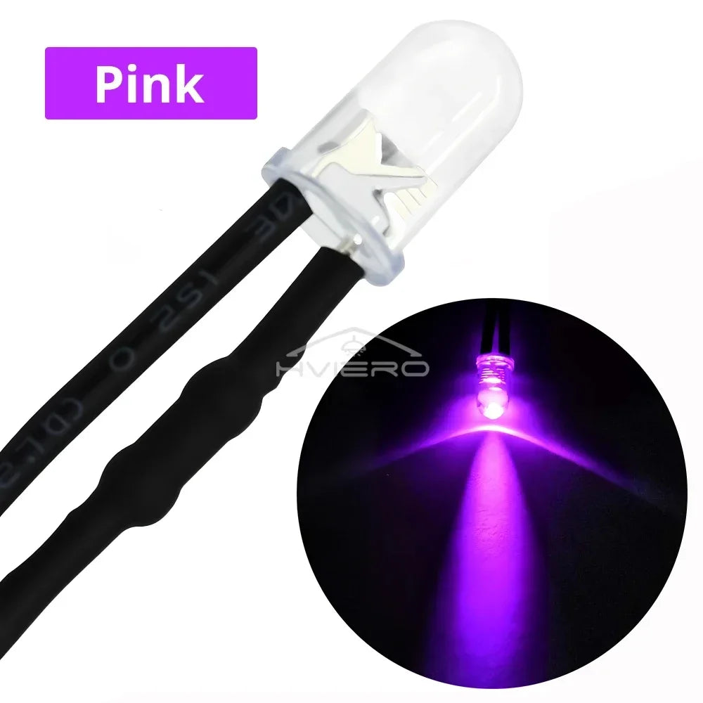5mm DC 12V Pre-Wired LED Diodes | Atmosphere Lighting Bulbs