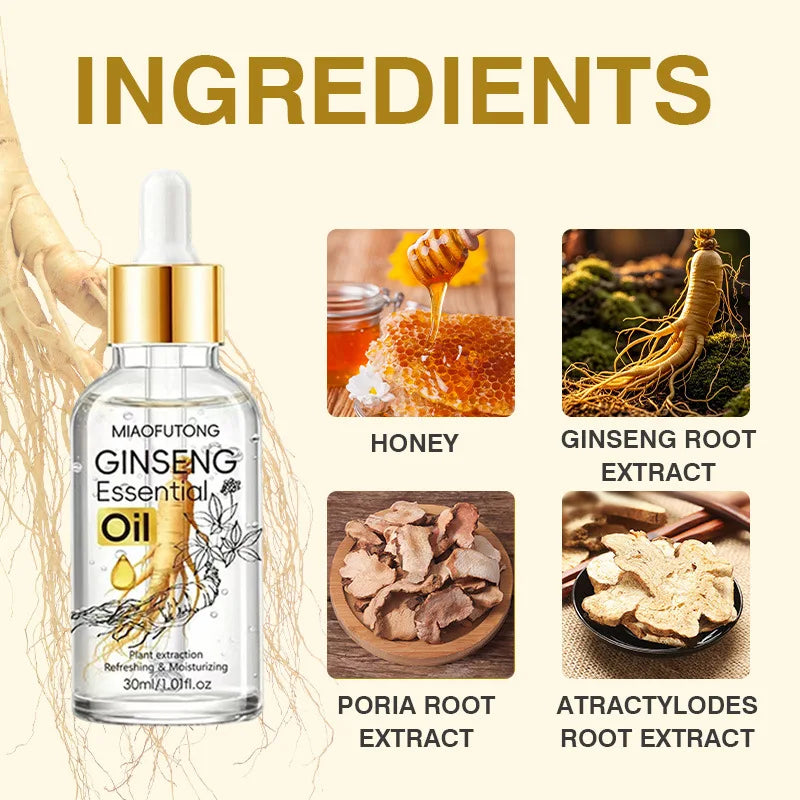 Ginseng & Argan Hair Oil – Moisturizing Frizz Smoothing Treatment