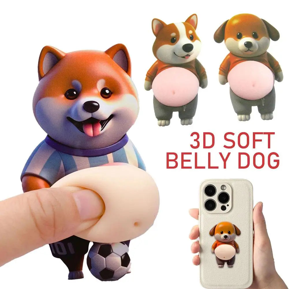 3D Cute Puppy Sticker Squeezeable Shiba Inu Phone Case Decoration Children's Birthday Party Favor Festival Supplies Oasis Select
