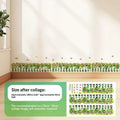 Floral Butterfly Border Wall Sticker – Removable PVC Decal