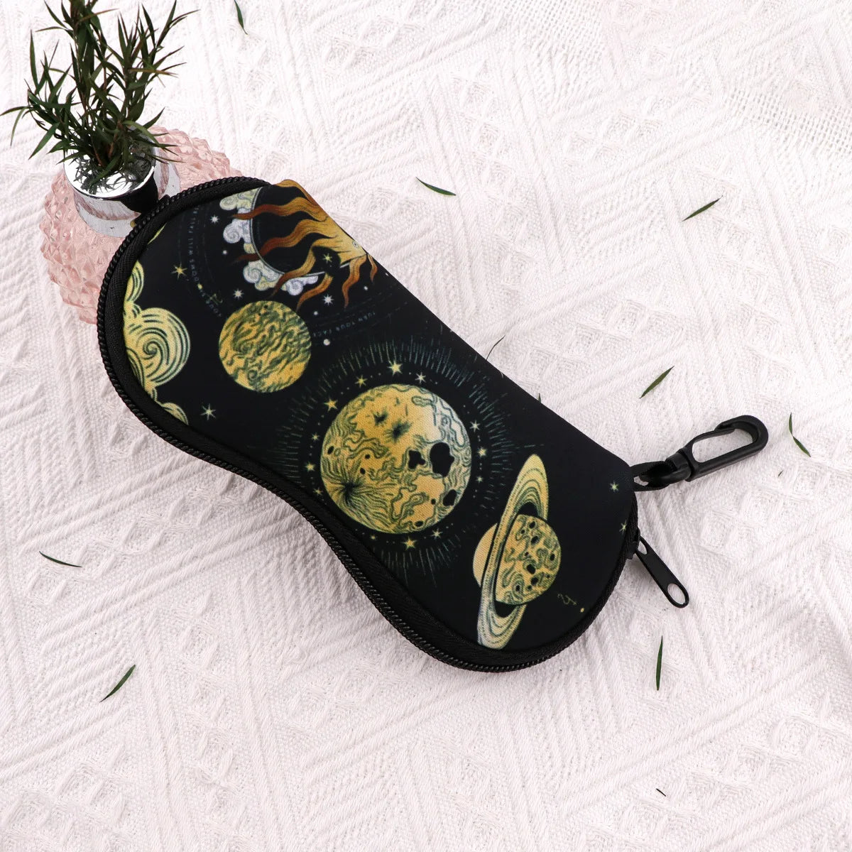 Starry Sky Glasses Case Unisex Travel Sunglasses Protector Box Glasses Bag Fashion Zipper Storage Box Portable Soft Case Oasis Select