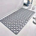 Non Slip Bath Mat & Shower Mat with Suction Cups & Drain Holes Soft Machine Washable Non Slip Bathtub mat Shower Mats for Inside Oasis Select Light Grey 16.93 x 29.53 inches