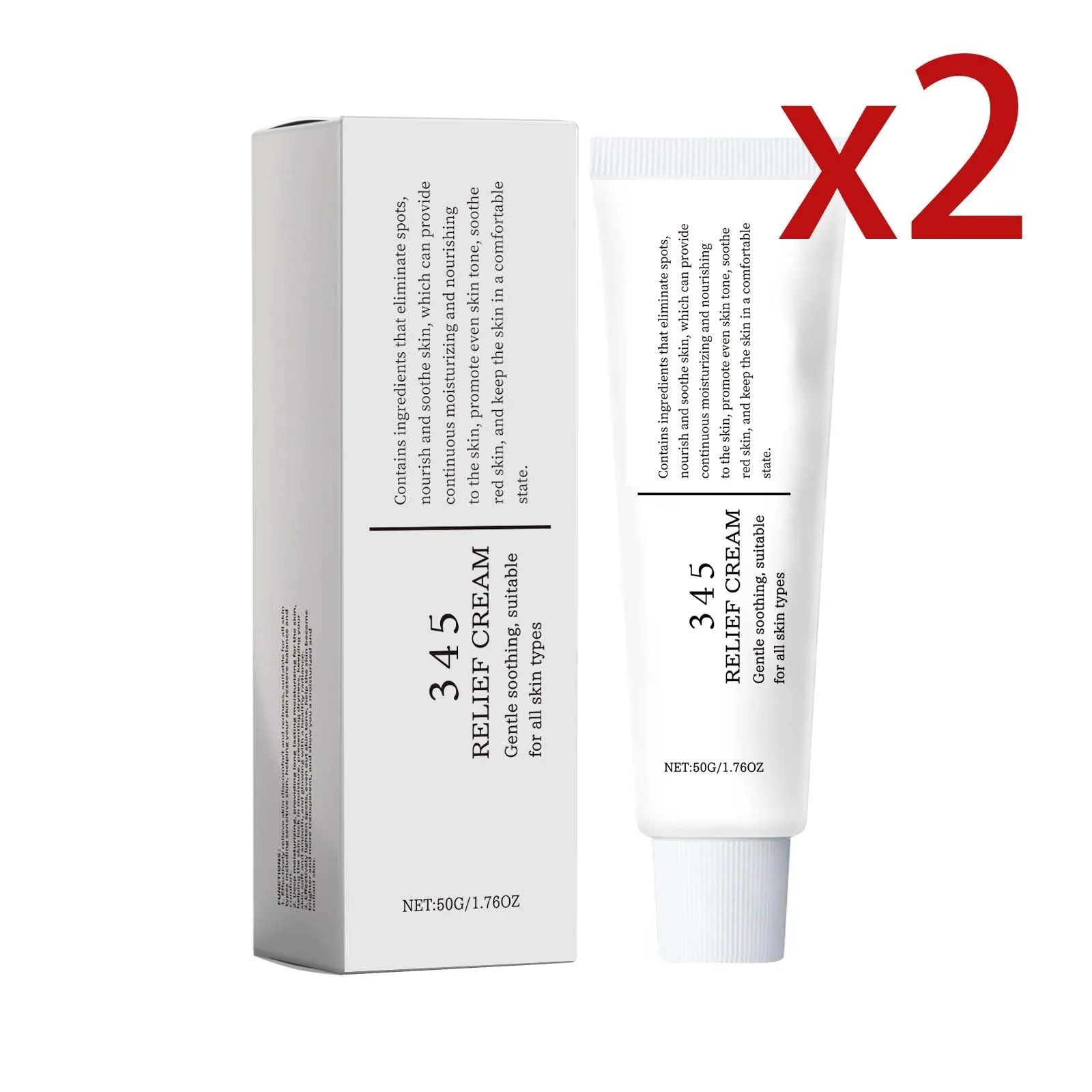 Hyaluronic Acid Soothing Face Cream Deep Hydration Improve Drying Reduce Dullness Repair Skin Barrier Radiance Face Care Lotion Oasis Select 2x50g 50g