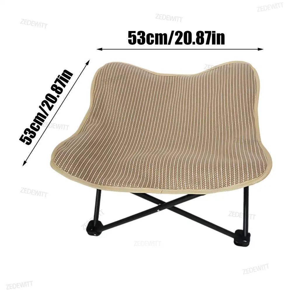 Cat Scratch Bed Durable Foldable Sisal Pet Lounger Chair Sisal Scratcher Chair For Cat Small Medium Large Kitten Indoor Outdoor Oasis Select 53x53cm