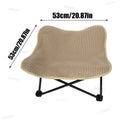 Cat Scratch Bed Durable Foldable Sisal Pet Lounger Chair Sisal Scratcher Chair For Cat Small Medium Large Kitten Indoor Outdoor Oasis Select 53x53cm