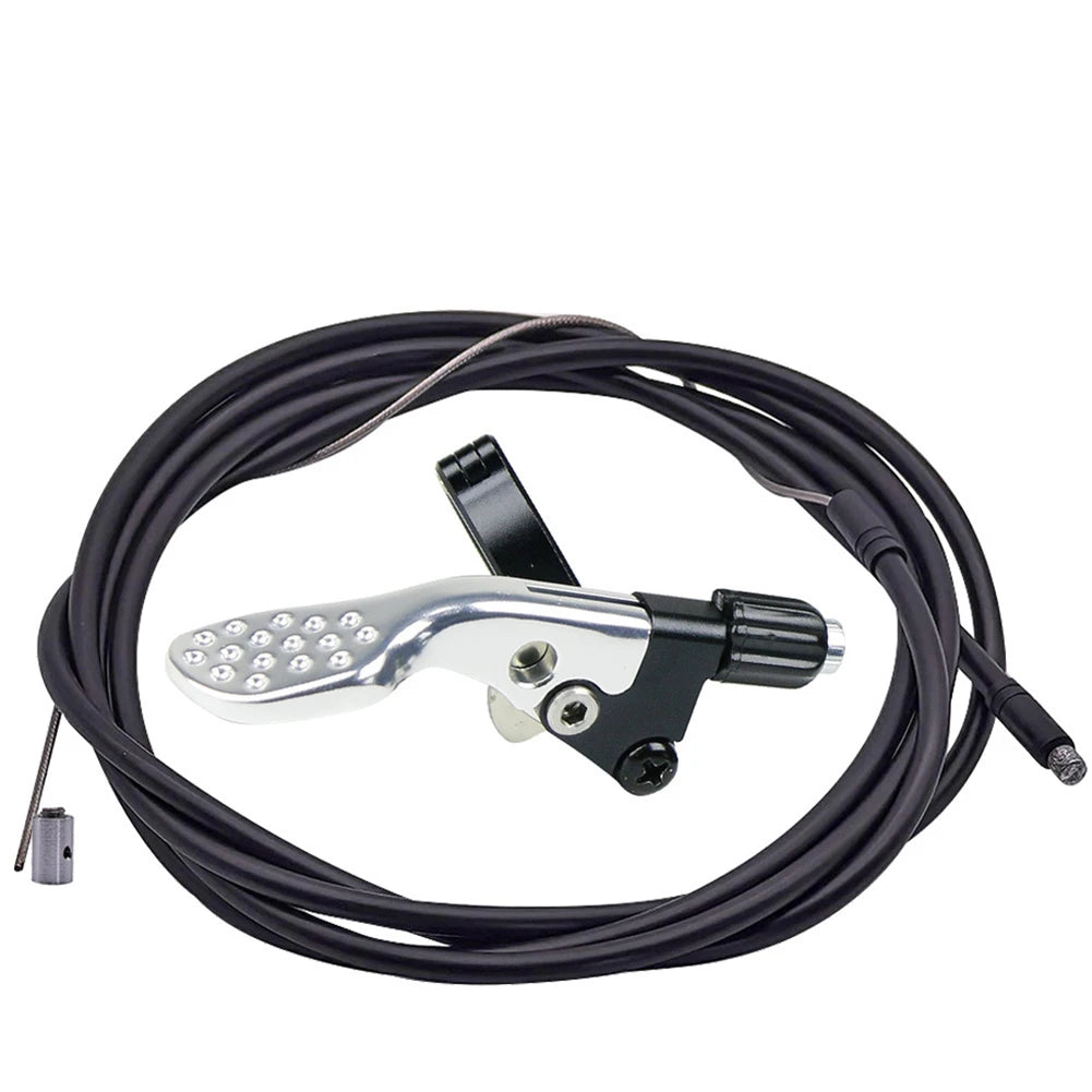Adjustable Control Lever Anodized Lever Bicycle Accessory Silver Bicycle Lift Controller Aluminum Alloy Material Oasis Select silver