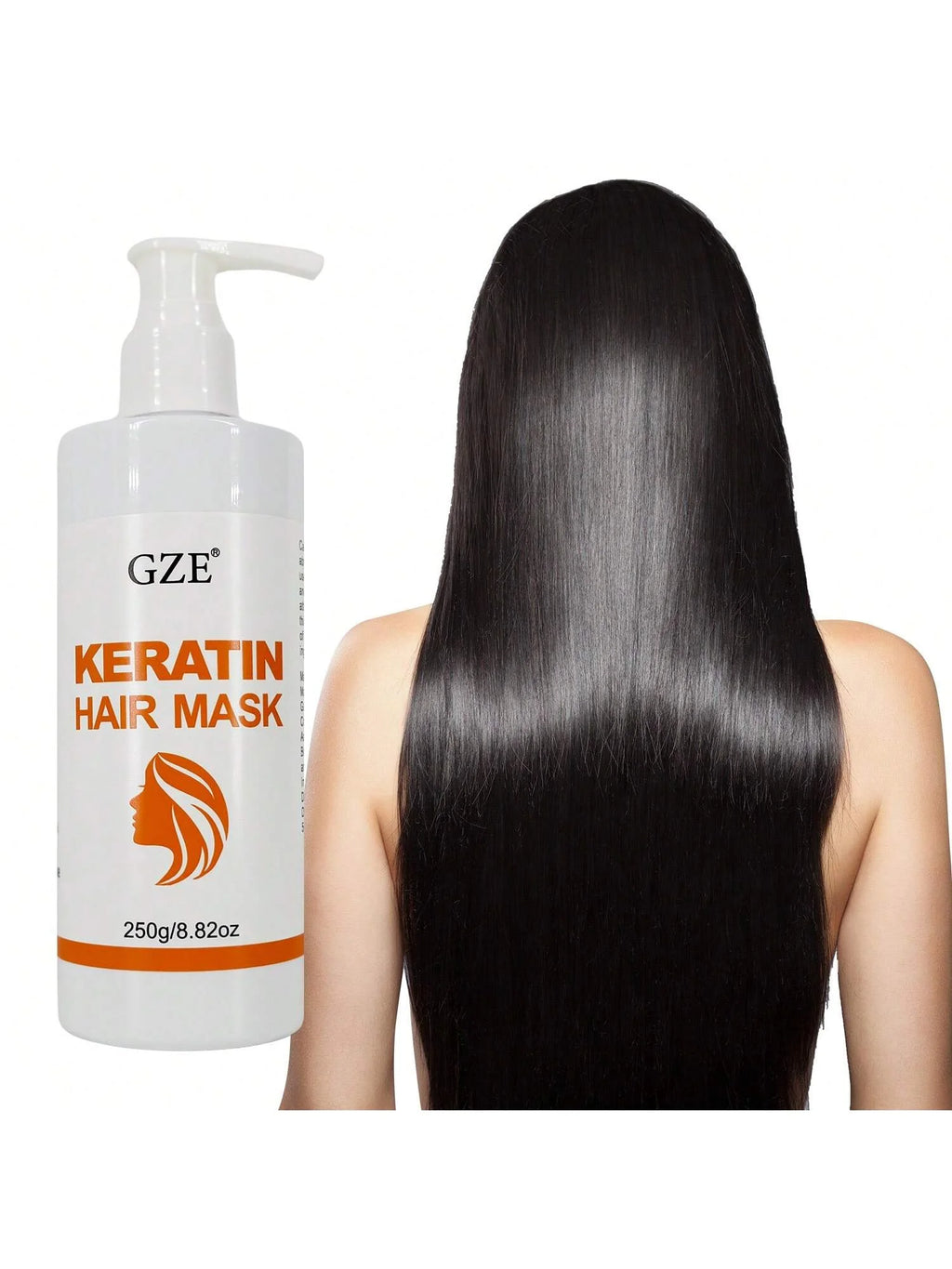 GZE Keratin Hair Mask – Frizz Control, Hydration & Heat Protection