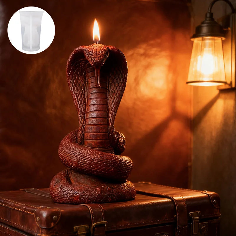 Gothic Cobra Candle Silicone Mold DIY Aromatherapy Plaster Drip Resin Mold Home Decor Oasis Select