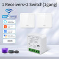 Tuya WiFi 433MHz Smart Wall Switch 1/2/3 Gang – Alexa & Google Smart Wall Switch Oasis Select 1 Receiver 2 Switch