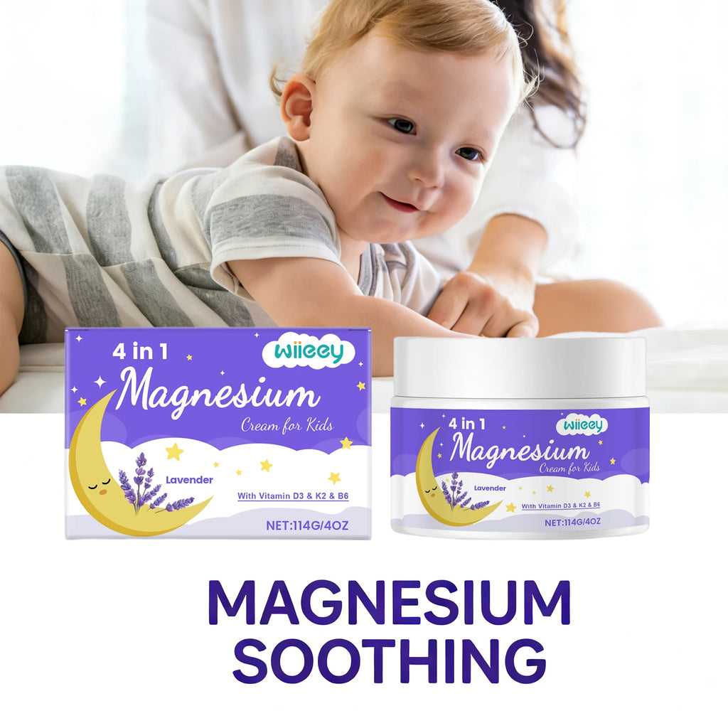 Kids Lavender Magnesium Body Cream – Soothing & Moisturizing Kids Body Cream Oasis Select