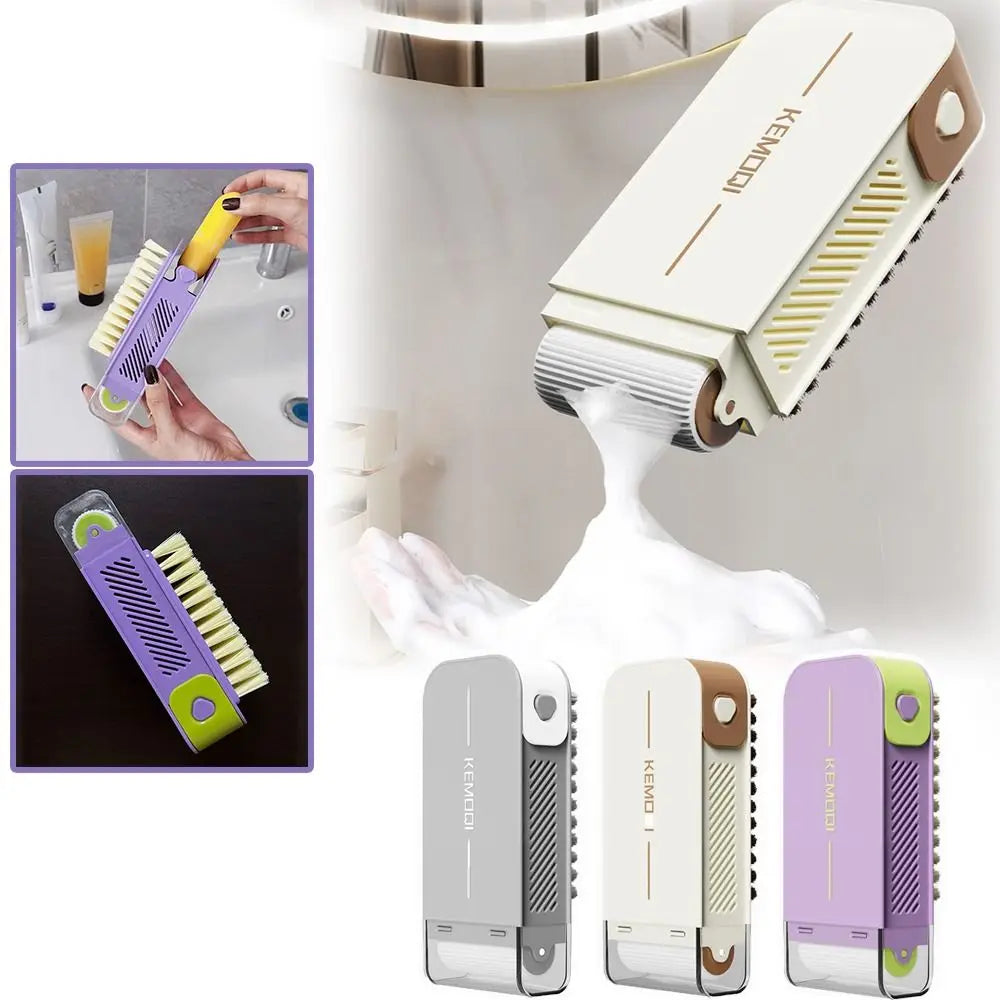 New Multifunctional Soap Box Soap Storage Tool Non-slip Roller Soap Boxes with Brush Drain Soap Storage Boxes Oasis Select