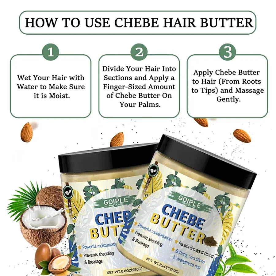 GOIPLE Chebe Hair Conditioner Oil Butter & Powder | Deep Moisture Hair Conditioner Oasis Select