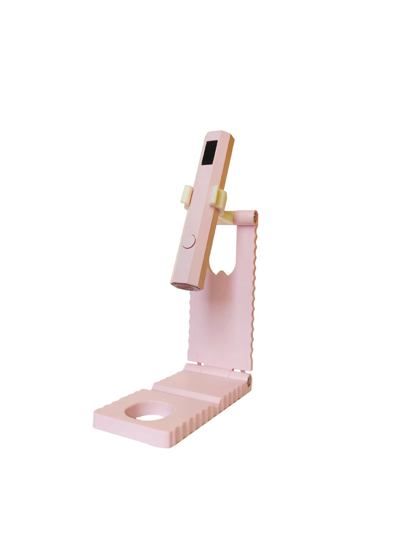 Handheld UV Light for Gel Nails Portable UV Nail Lamp Rechargeable LED Nail Lamp for Nails Art Desk Stand Oasis Select Pink-Set